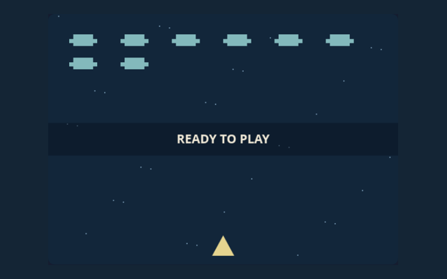 Space Defender game board